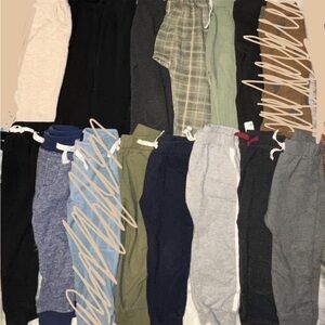 ZARA, H&M, KUKUKID, LOUD, MISH Kids' Assorted boy’s Jogger Pants Bundle- 24M-2T